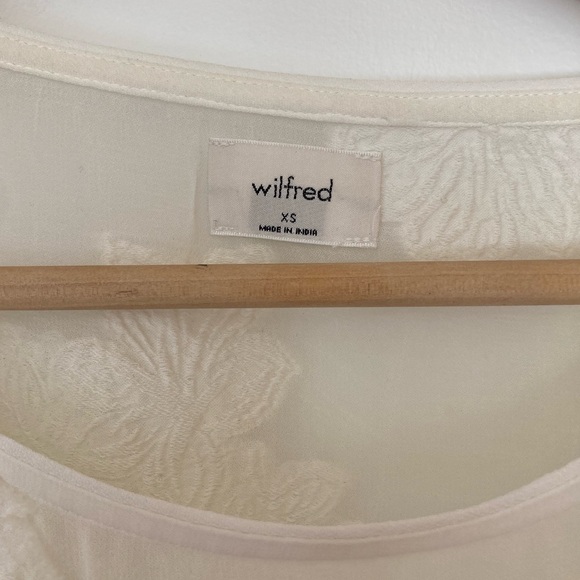 Wilfred sheer white floral top - Picture 5 of 5